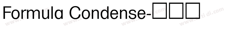 Formula Condense字体转换
